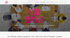 Desktop Screenshot of 100days.de