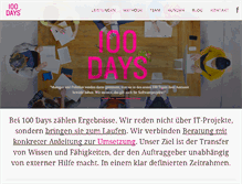 Tablet Screenshot of 100days.de